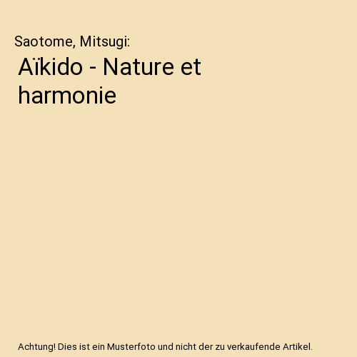 Aïkido nature et - nature,