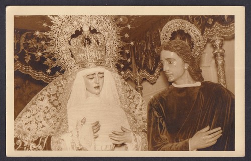 Image pieuse ancianne postale - pieuse,