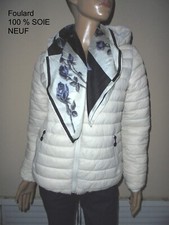 FOULARD FIN IMPRIME  NOIR GRIS