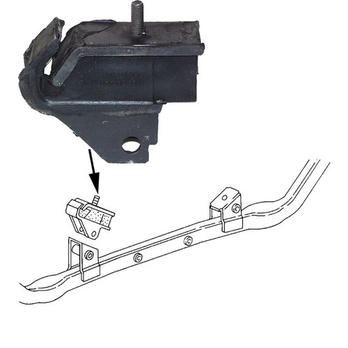 Support moteur traverse - support, t3