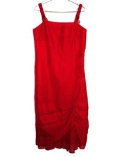 Robe longue coloris rouge