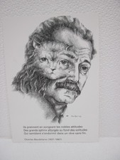 Reproduction :  Georges BRASSENS et son Chat - Charles BAUDELAIRE / Partarrieu