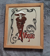 CADRE MIROIR VOGUE VINTAGE - 33X28CM - ARRIERE A REFAIRE