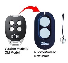 Ditec Zen2C Radiocommande Télécommande Remplace Gol4C 433 MHz