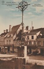 CPA 51 SEZANNE (Marne) Croix en fer forgé du perron Sud de l'Eglise Sur la Place