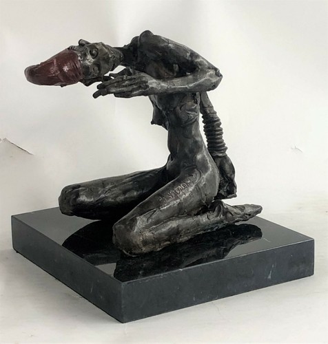 Sculpture bronze patiné - sculpture,