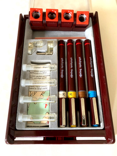 Boite quatre rotring - boite, de