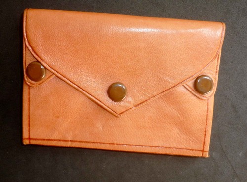 Porte monnaie ancien cuir - porte,