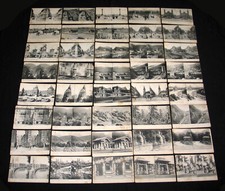 40 CPA VUES STEREOSCOPIQUES TYPE DAMOY PARIS TYROL JAPON PISE AUTRICHE HONGRIE