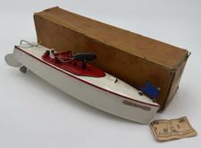 JEP Ruban Bleu No 0 rouge et blanc Jouet ancien Bateau superbe état époque 1938