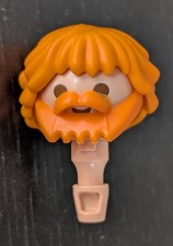 Playmobil tete  cheveux  Roux