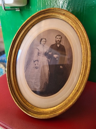 Ancien cadre photo bois - cadre,
