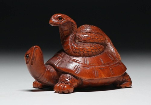 Ancien netsuke japonais tortue - japonais,