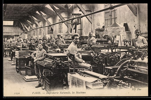 Cpa paris imprimerie - cpa, paris,