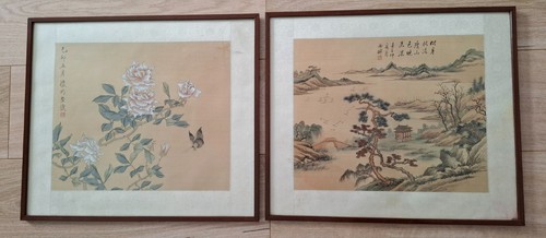 Belle paire peintures - de,