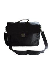 16⚜️ Grand Sac Homme en Bandoulière Cerruti Parfum Couleur Noir Neuf