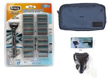 Pochettes de poignée de rasoir Schick Quattro 4 titane 1 + housse de voyage 1...