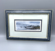 Stéphane Lauro – Reproduction numérotée, scène bâteaux Bretagne, encadrée