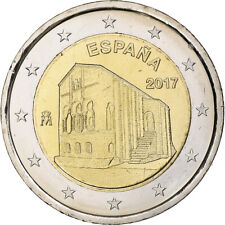 [#375803] Spain, 2 Euro, Églises du royaume des Asturies, 2017, MS, Bi-Metal, li