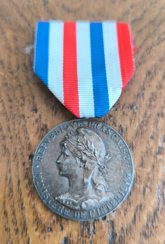 Médaille argent ministère - médaille, de