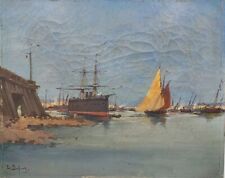 Eugène GALIEN-LALOUE (1854-1941) Marine signée L.Dupuy 