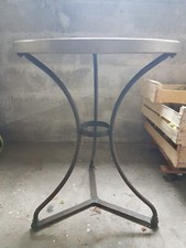 Guéridon de jardin en fer forgé et mosaïque