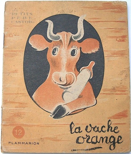 Vache orange petit père - la,