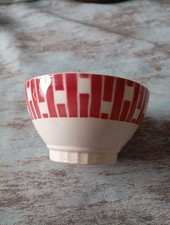 BADONVILLER FB  25 ANCIEN PETIT BOL FAIENCE PIEDS A FACETTES diamètre 11 cm x7ht