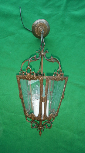 Lanterne vintage verre - vintage, en