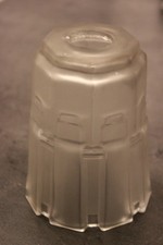 Tulipe Sabino  art déco  verre pressé moulé lustre lampe signée 4776 Paris