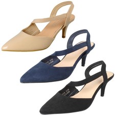 Chaussures D'Été À Talons Bas À Bout Pointu Pour Femmes Spot On "F9R0145"