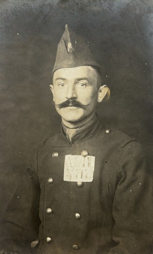 Photo poilu prisonnier guerre - photo,