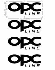 4 STICKERS OPEL OPC LINE