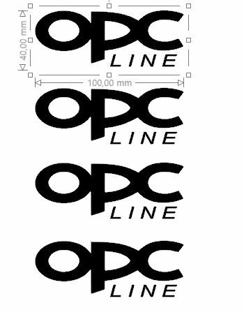 Stickers opel opc line - 4,