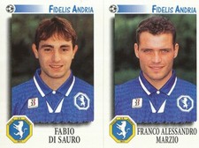 459 DI SAURO / MARZIO ITALIA AS.FIDELIS ANDRIA STICKER CALCIATORI 1998 PANINI