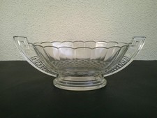COUPE A FRUITS ART DECO VERRE PRESSE MOULE VAL ST LAMBERT