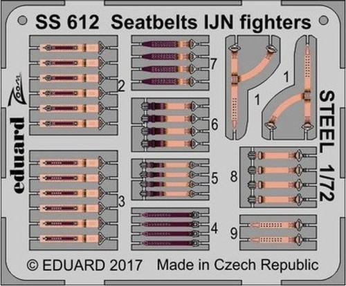 Eduard ss612 ceintures de - 1/72,