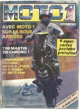 MOTO 1 N°11 1100 MARTIN / 500 H.V.A / PUCH / XR.R HONDA / YAM 600 TT / KAWA 600