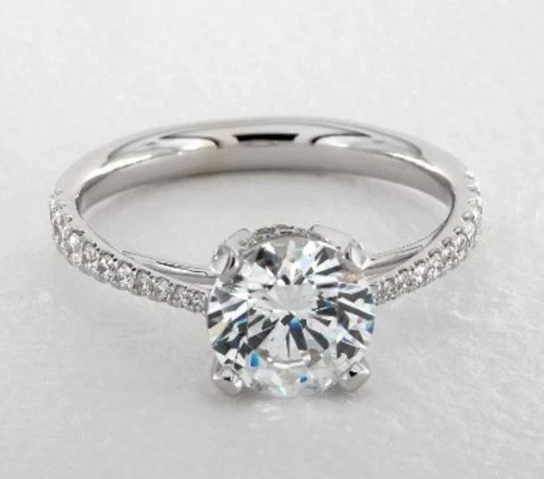 Bague fiançailles ronde en - fiançailles,