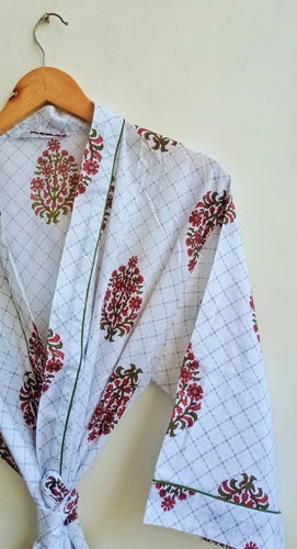 Robe maxi kimono florale - maxi,