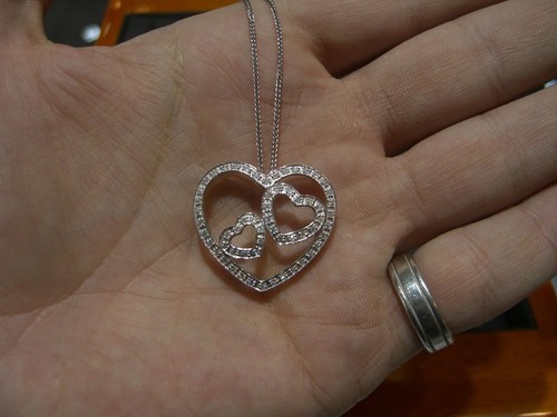 Pendentif double cœur - , de