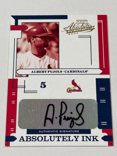 Pujols carte autographe - carte,