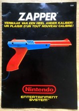 PISTOLET ZAPPER - NOTICE SEULE 100% ORIGINALE NINTENDO NES PAL B FAH - Booklet