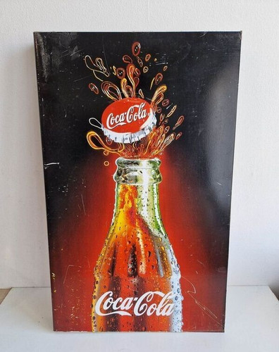 Plaque publicitaire coca cola - publicitaire,