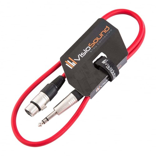 Câble xlr femelle jack trs - câble,