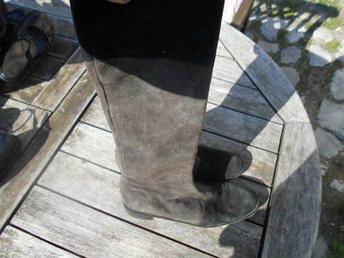 Superbes bottes daim marron - bottes,