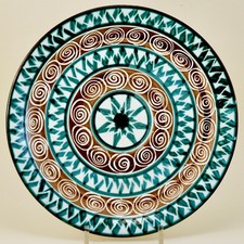 PICAULT Robert Vallauris 1 grande assiette plate  (objet 8)