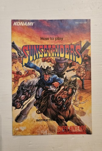 Sunsetriders super nintendo - sunsetriders,