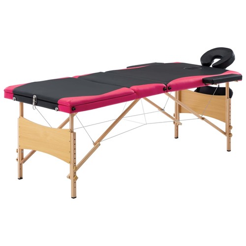 Bois table massage pliable - table,