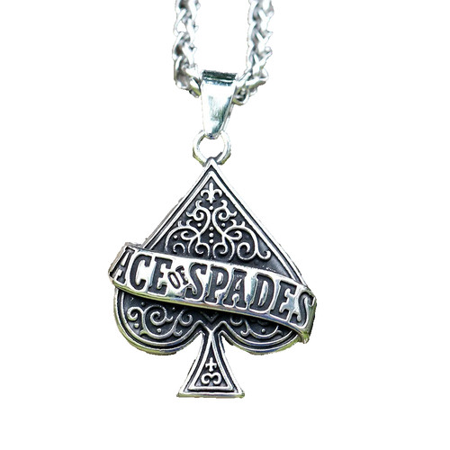 Pendentif ace spades - ace, acier